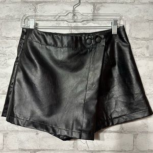 SHEIN Leather Skort